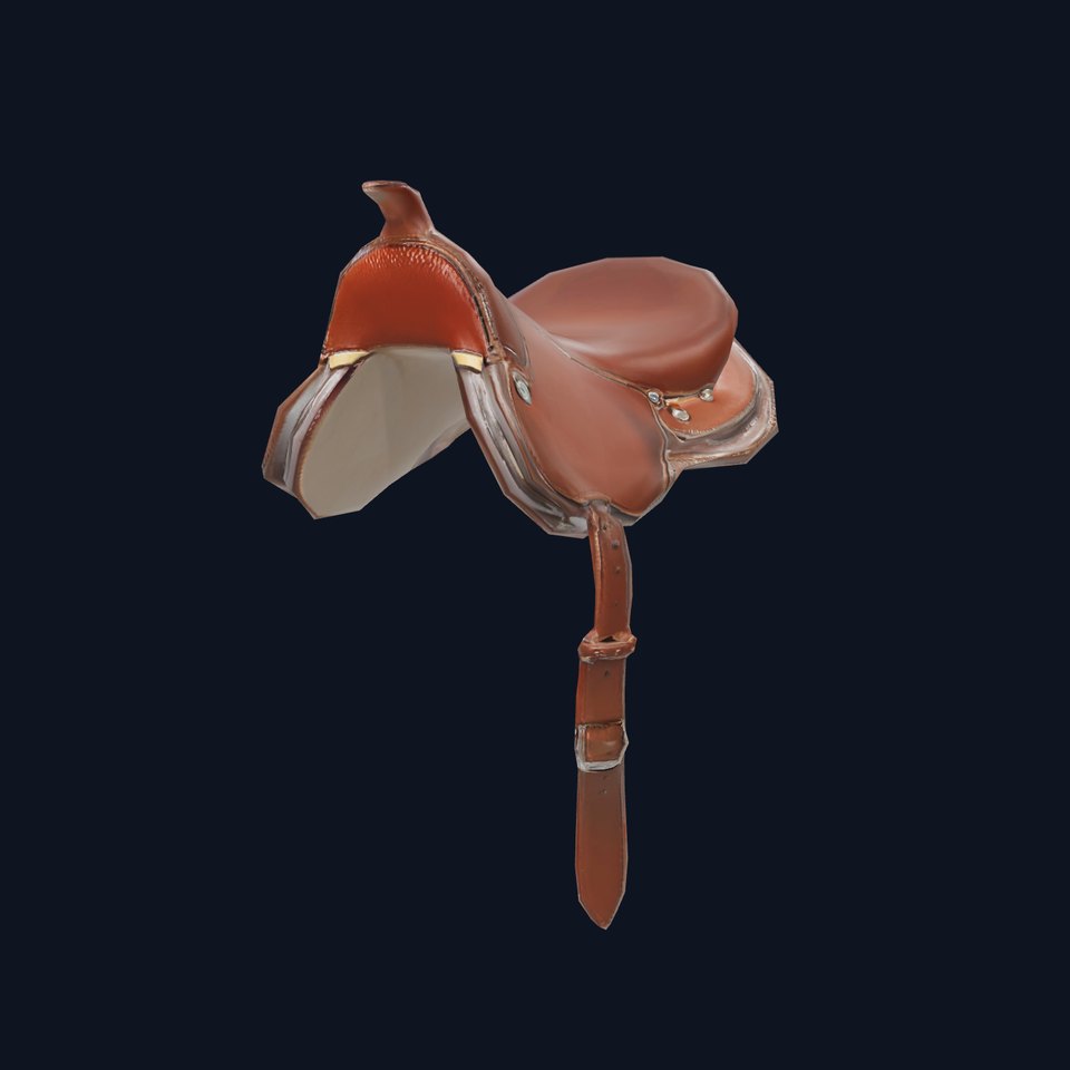 Leather Saddle model pack